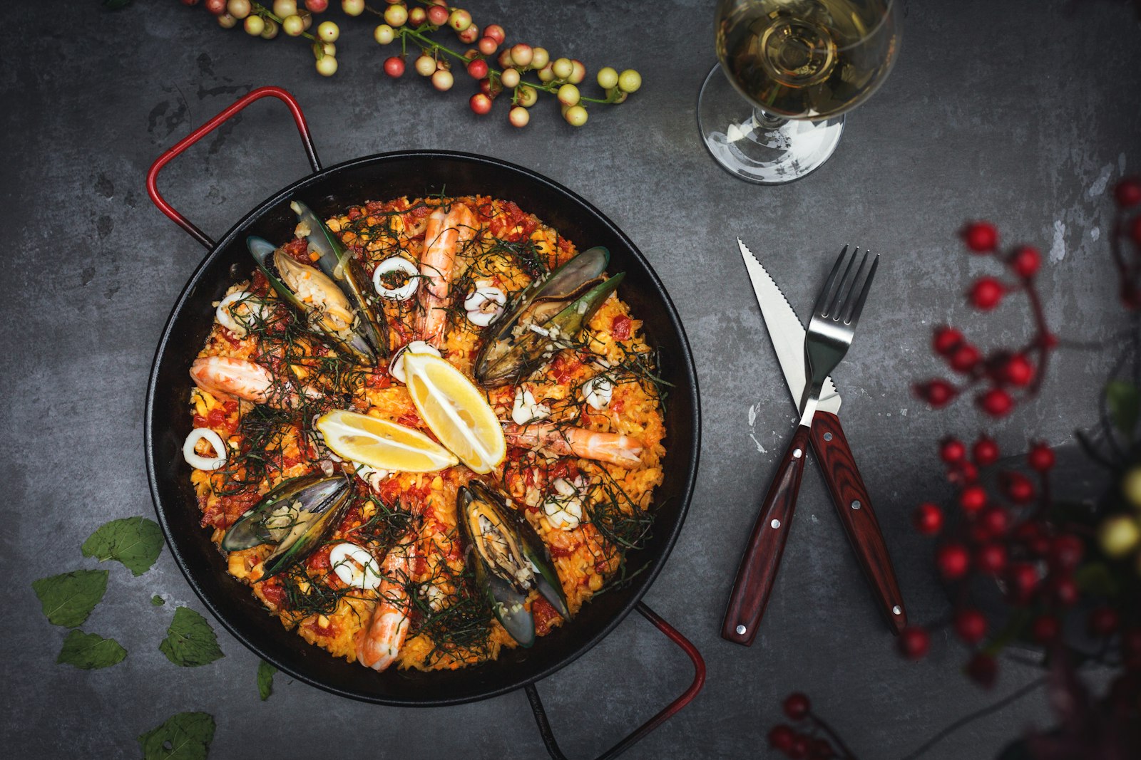 Fresh paella